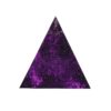 Orgonite piramide shungiet, amethist met maria magdelena lemurian kristalpunt gewikkeld in koper met kleur zwart, paars, roze