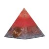 Orgoniet piramide cherry opaal met maria magdelena lemurian kristalpunt gewikkeld in koper met kleur roze MSOP-SOPCO1561 jpg