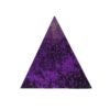 Orgonite piramide shungiet, amethist met maria magdelena lemurian kristalpunt gewikkeld in koper met kleur zwart, lila, paars MSOP-GOPSA15181 Vooraanzicht