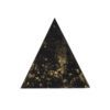 Orgonite piramide shungiet, gele calciet, citrien met maria magdelena lemurian kristalpunt gewikkeld in koper met kleur zwart, goud MSOP-GGPSGC15153 Vooraanzicht
