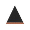 Orgonite piramide shungiet, koper met maria magdelena lemurian kristalpunt gewikkeld in koper met kleur zwart, koper MSOP-MOPSK15237