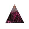 Orgonite piramide shungiet, rode jaspis, carneool met maria magdelena lemurian kristalpunt gewikkeld in koper met kleur zwart, roze MSOP-GOPSRC15141 Achteraanzicht